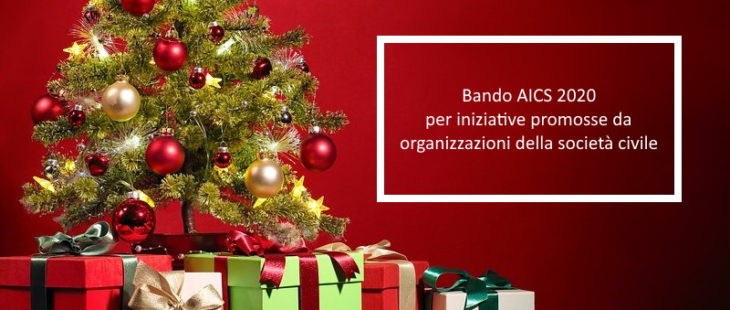 Sotto l’albero arriva il bando AICS 2020 per le organizzazioni della società civile