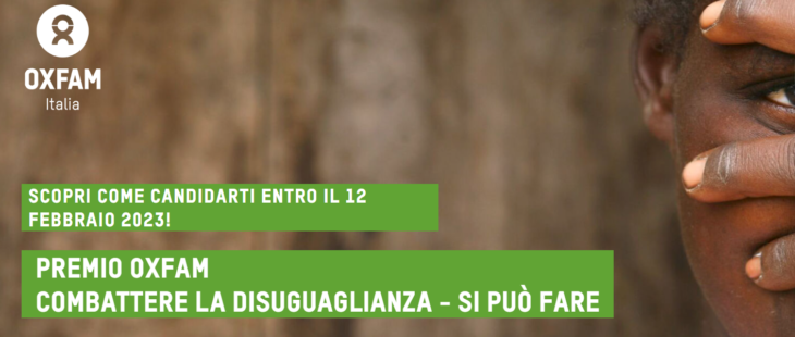 Premio Oxfam Combattere la disuguaglianza – Si può fare