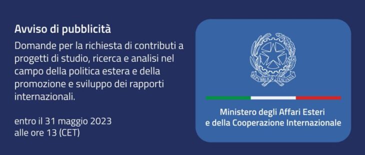Dal MAECI contributi a progetti di ricerca sulla politica estera