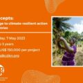 Grant per sviluppare soluzioni locali di resilienza climatica in Africa