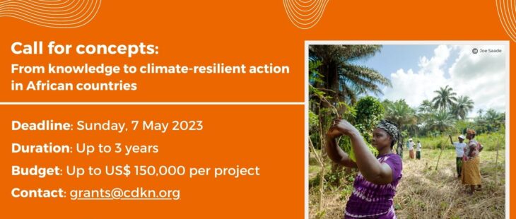 Grant per sviluppare soluzioni locali di resilienza climatica in Africa