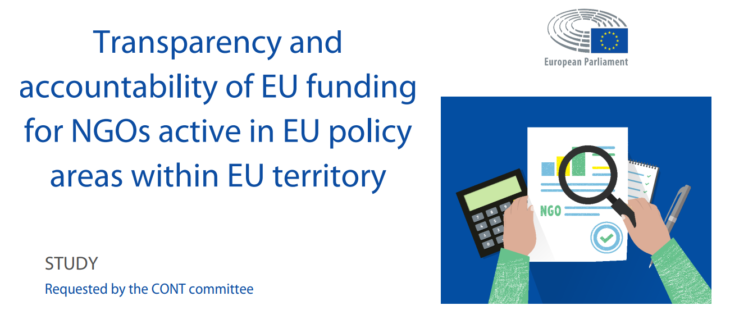 Il Parlamento europeo pubblica uno studio sulla trasparenza dei finanziamenti alle ONG