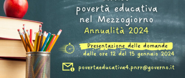 Interventi per combattere la povertà educativa al Sud - Annualità 2024
