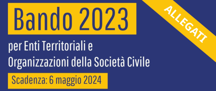 Tutti gli allegati del Bando AICS 2023
