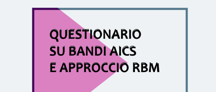 Questionario su bandi AICS e approccio RBM